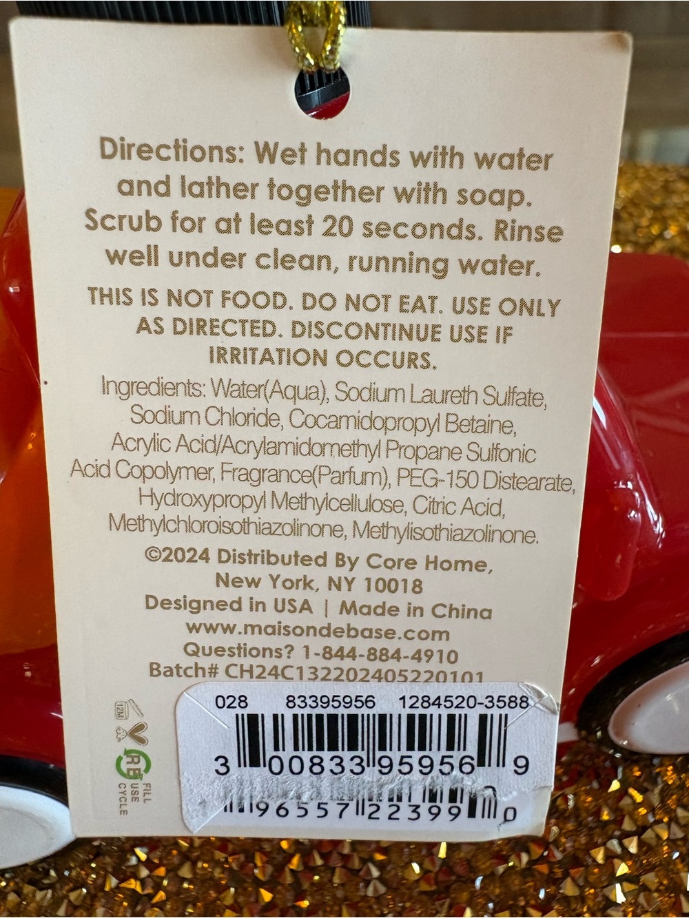 Red Pumpkin Truck NWT Hand Soap Dispenser . Pumpkin Spice Scented gel. 500 ml. - Picture 6 of 6